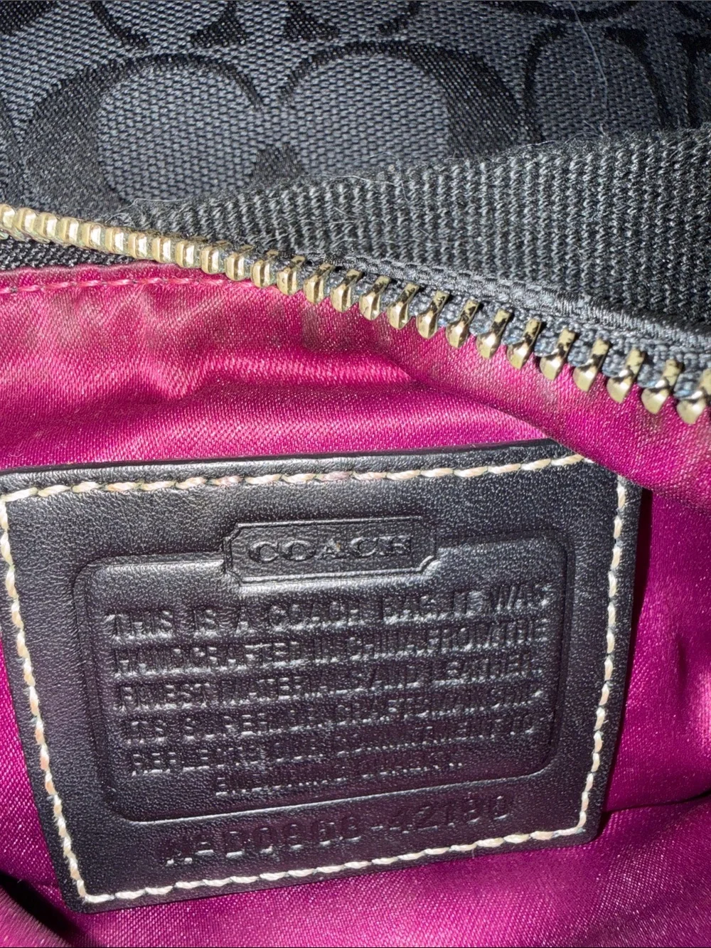 Coach Black Signature Jacquard Crossbody Bag